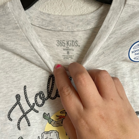 Garanimals Cowboy Graphic T-Shirt - Light Gray soft touch fabric size 8-NWT - Picture 3 of 3